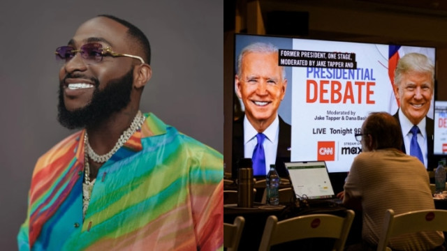 Davido Berates 2024 US Presidential Debate